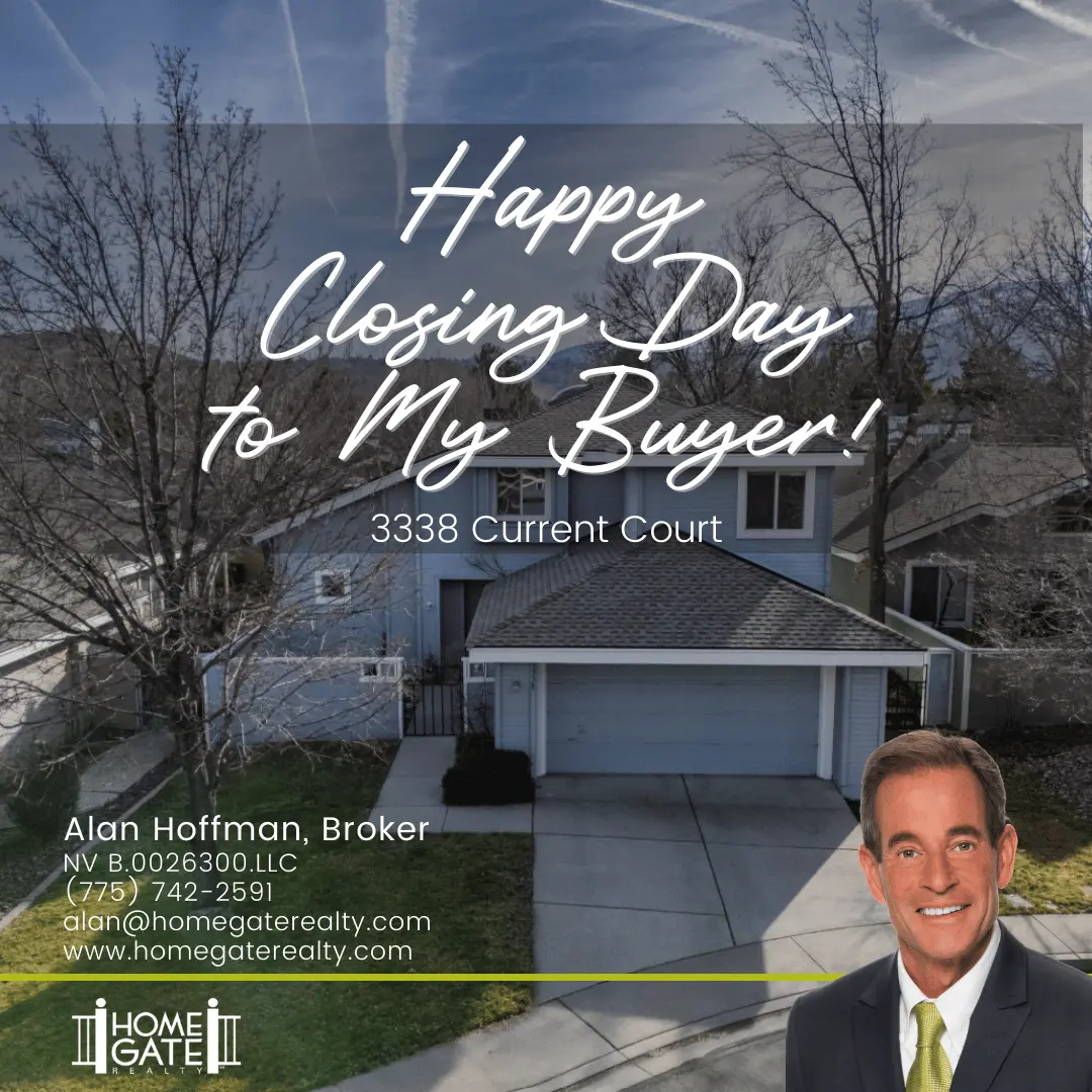 Buyer Congratulations 3338 Current Court Reno NV 89509