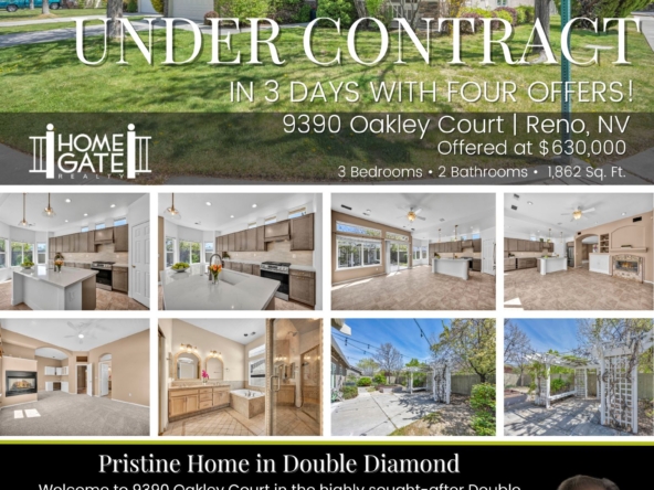 Under Contract: Refined Single-Story Living on a Private Corner Lot | 9390 Oakley Ct, Reno, NV 89521