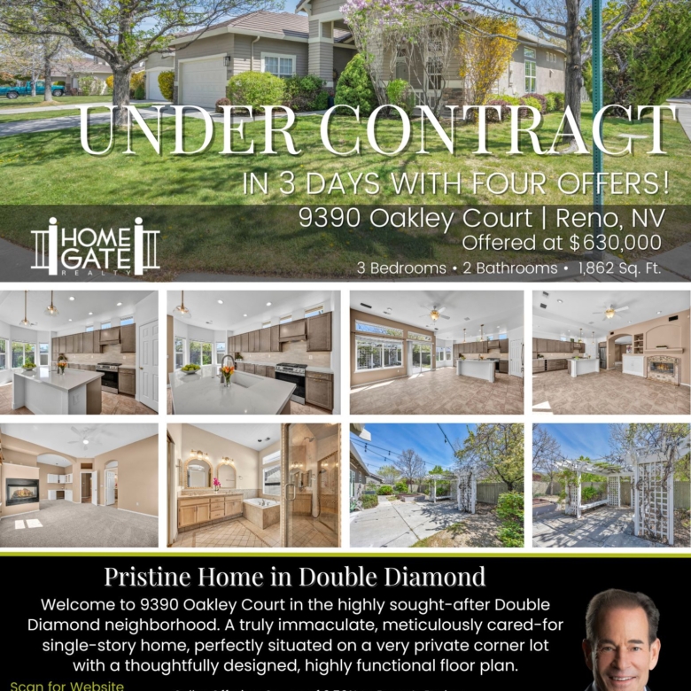 Under Contract: Refined Single-Story Living on a Private Corner Lot | 9390 Oakley Ct, Reno, NV 89521